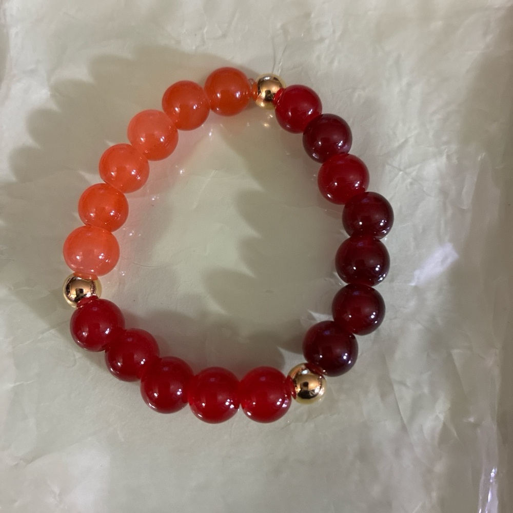 Vibrant Beaded Bracelet with Silver Accents